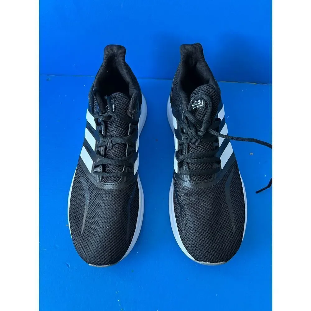 Adidas F36218 Falcon Running Shoes Black Athletic Sneaker Light Weight Size 9.5
